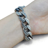 Silver Chain Link Dragon Bracelet
