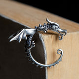 Silver Dragon Earrings