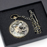 Steampunk Dragon Pocket Watch (Mechanical)