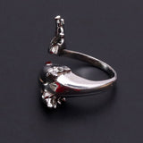 Sterling Silver Dragon Engagement Ring