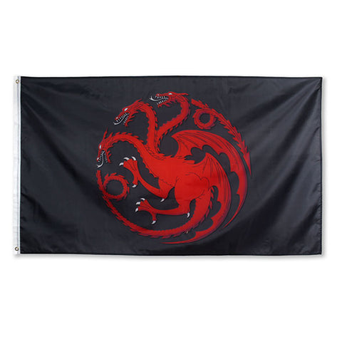 Three Headed Dragon Targaryen Sigil Flag