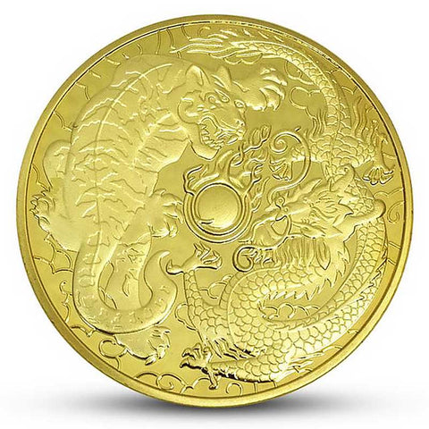 Tiger and Dragon Gold Coin