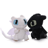 Mini Toothless And Light Fury Plush Dragons