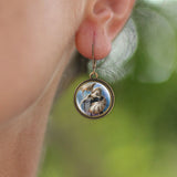 White Dragon Earrings