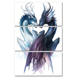Yin Yang Dragon Canvas Art
