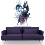 Yin Yang Dragon Canvas Art