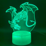 3D Illusion Lamp Dragon