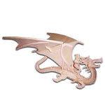 3D Wood Puzzle of the Dragon and Warrior