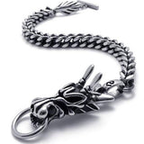 Braided Chain Dragon Bracelet (Stainless Steel)