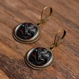 Black Dragon Earrings