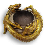 Chinese Dragon Bronze Bowl