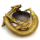 Chinese Dragon Bronze Bowl