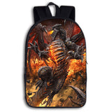 Burning Dragon Skeleton Backpack
