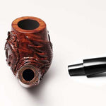 Hand Carved Dragon and Phoenix Pipe