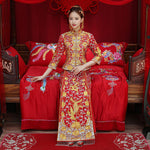 Chinese Dragon and Phoenix Wedding Dress