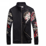 Chinese Dragon Embroidered Jacket (black)