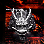 Chinese Dragon Head Ring (Stainless Steel)