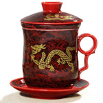 Chinese Dragon Tea Mug (red)
