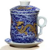 Chinese Dragon Tea Mug (blue)
