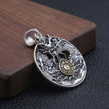 Chinese Dragon Yin And Yang Necklace (Sterling Silver)