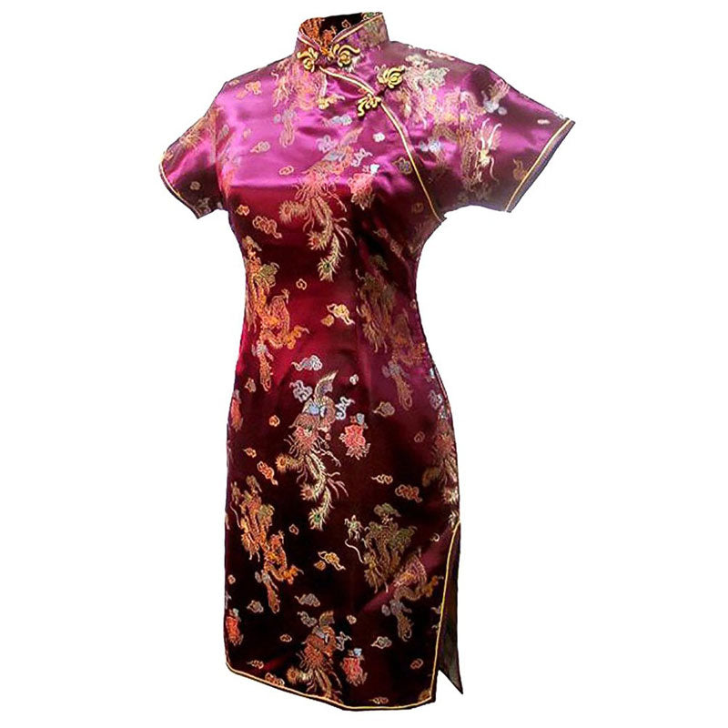 Chinese Red Dress with Dragons Chinese Red Dress with Dragons