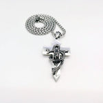 Cross Necklace With Dragon (Stainless Steel)