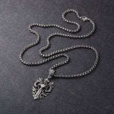 Double Dragon Necklace (Stainless Steel)
