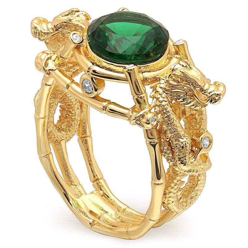 Two Dragon Rings Double Dragon Ring | Dragon Vibe