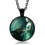 Dragon And Elf Necklace (Black finish)