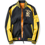 Dragon Baseball Jacket (Yellow & Black)