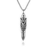 Dragon Bullet Necklace (Silver)
