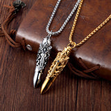 Dragon Bullet Necklace (Stainless Steel)