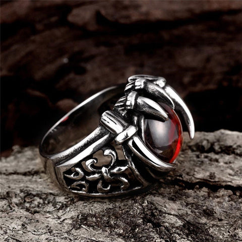 SILVOSWAN Chines Dragon Ring Devil Tail Arrows Adjustable Rings Silver eye dragon  ring Stainless Steel Silver Plated Ring Price in India - Buy SILVOSWAN  Chines Dragon Ring Devil Tail Arrows Adjustable Rings