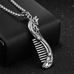 Dragon Comb Necklace (Stainless Steel)