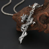 Dragon Dagger Pendant (Sterling Silver)