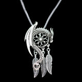 Dragon Dream Catcher Necklace (with rope)