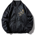 Dragon Embroidered Bomber Jacket