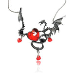 Dragon Heart Pendant (Red stone)