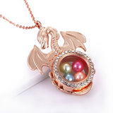 Dragon Pearl Cage Pendant (Stainless Steel)