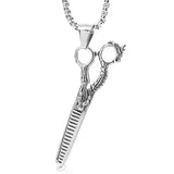 Dragon Scissors Pendant (Silver finish)