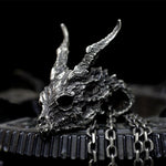 Dragon Skull Pendant (Stainless Steel)