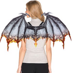 Flaming Dragon Wings Costume for Adults