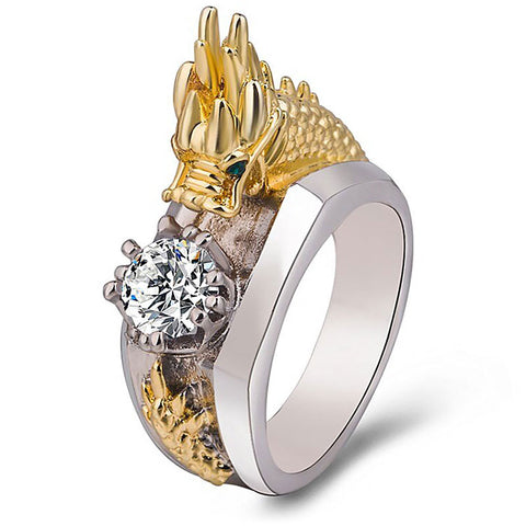Unshakable Queen Dragon Zirconia Ring (gold)