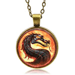 Glow In The Dark Dragon Pendant (Bronze finish)