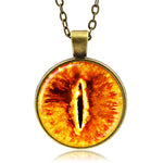 Glowing Dragon Eye Necklace (Bronze finish)