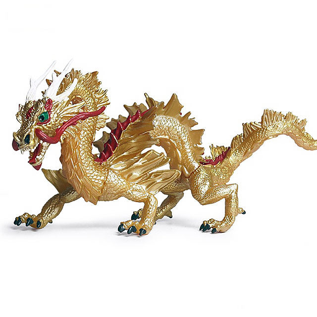 美品　DRAGON DANCE フード付きベスト イエロー Gold Chinese Dragon Figurine | Dragon Vibe