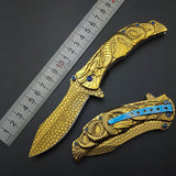 Gold Dragon Pocket Knife