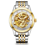 Golden Dragon Automatic Watch (Gold and Silver)