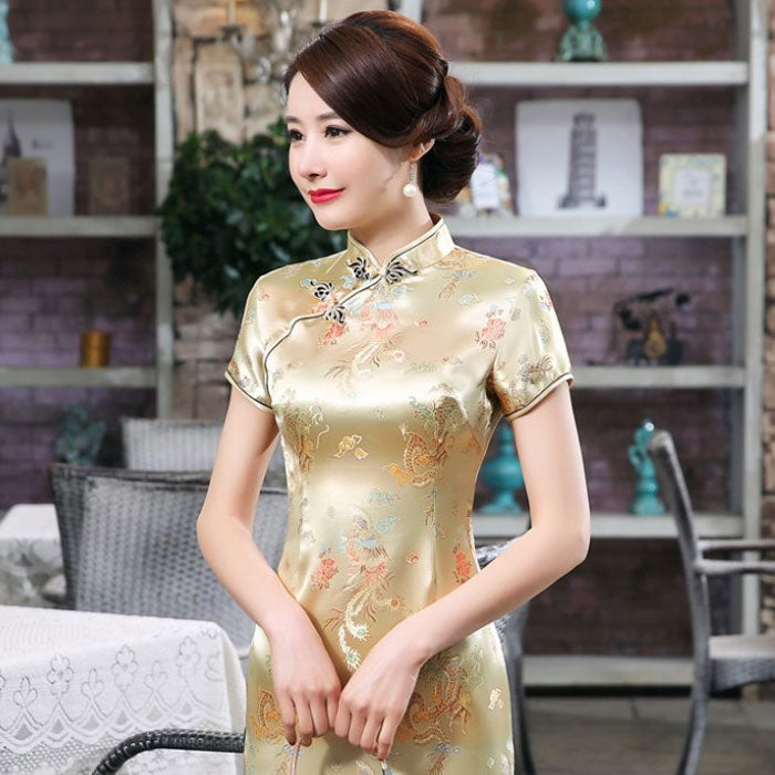 Golden Dragon Chinese Dress