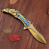 Golden Dragon Pocket Knife